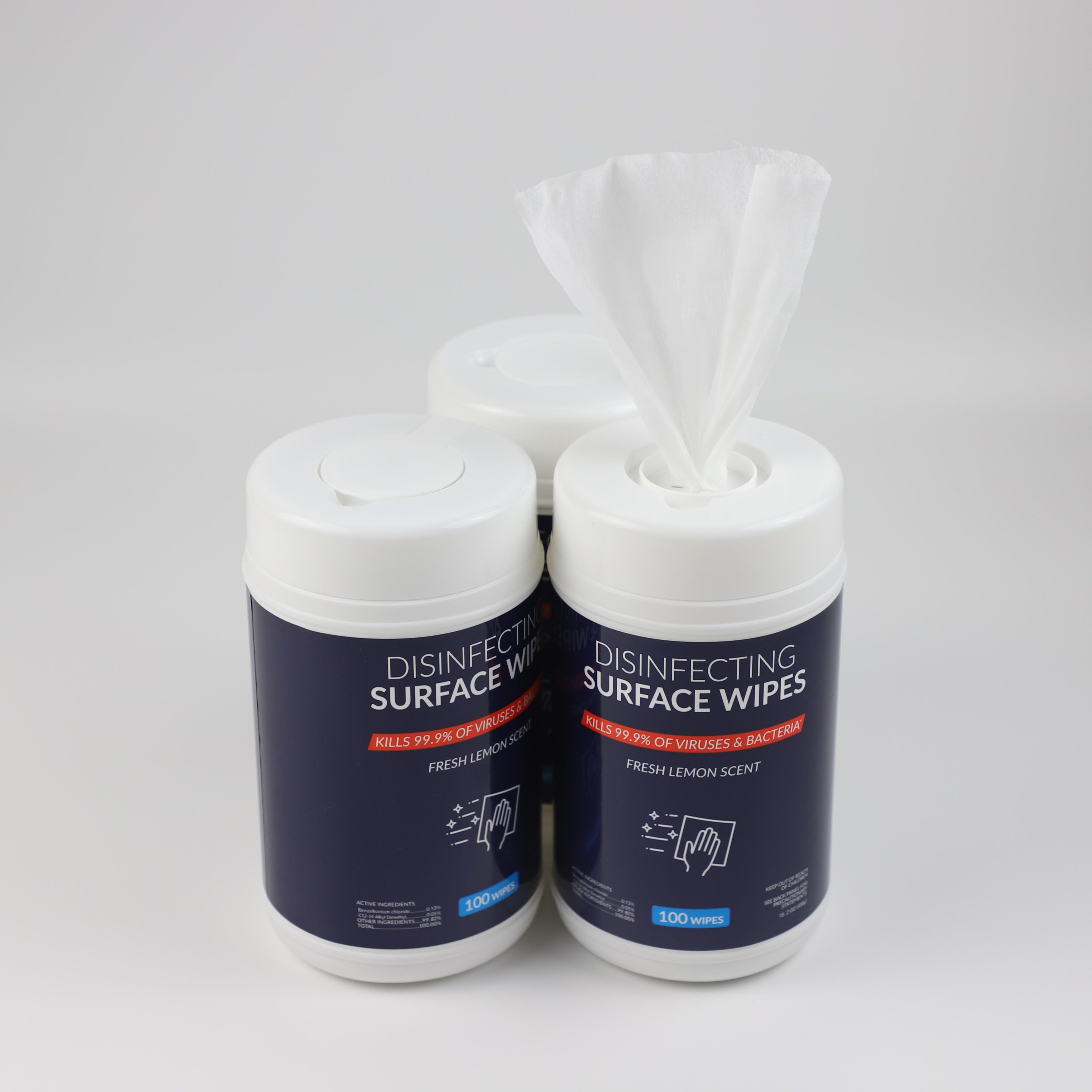  Disinfectant Wipes Manufacturer 100pcs Multi-Surface Antibacterial Cleaning Wipes For Cleaning 
